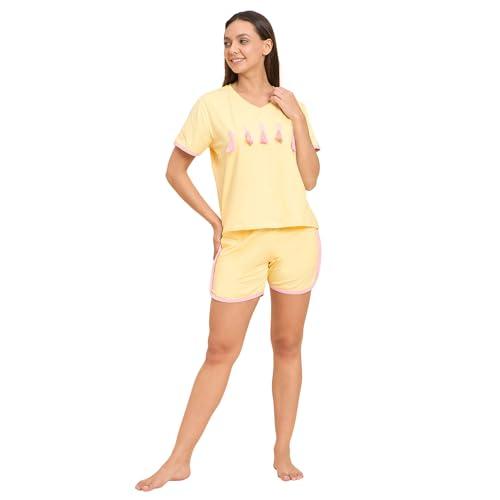 sweet dreams women solid shorts set