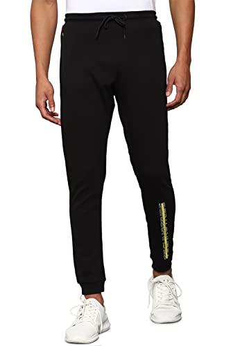 allen solly men's regular sweatpants (ayljcurgfn32452_black