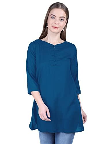 patrorna women's plus size tunic top (pt6a067_sky blue_4xl)