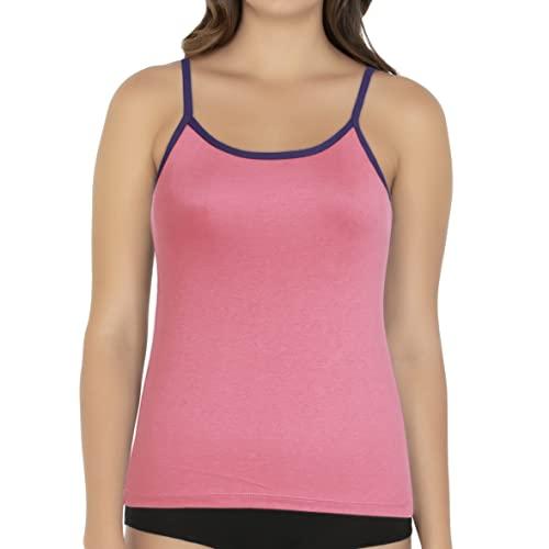 amante women's fitted camisole (slt82401_bright coral medium)