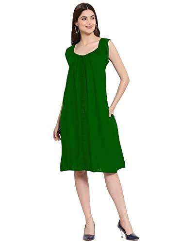 patrorna womens a-line midi dress (psl10b052_bottle green_3xl)