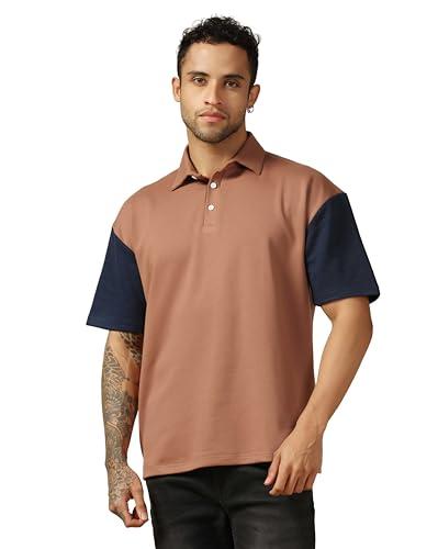 greciilooks oversized polo t shirts for men (gl-mt-1097-xl-orange)