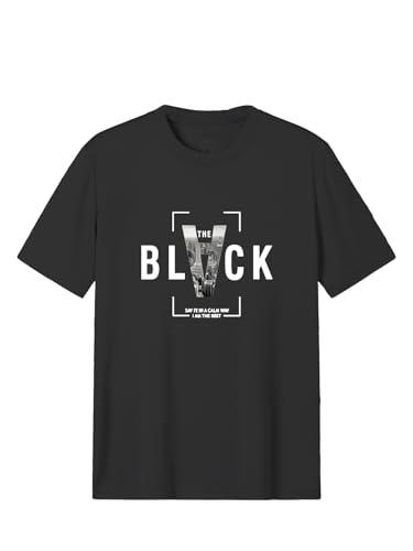 lymio men t-shirt || t-shirt for men || printed t shirt || t-shirt (b-black) (xl, black)