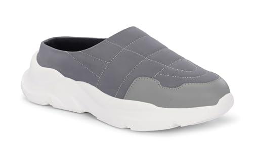 afrojack womens comfortable lightweight clogs | mules (w21) (grey, uk footwear size system, adult, women, numeric, medium, 8)