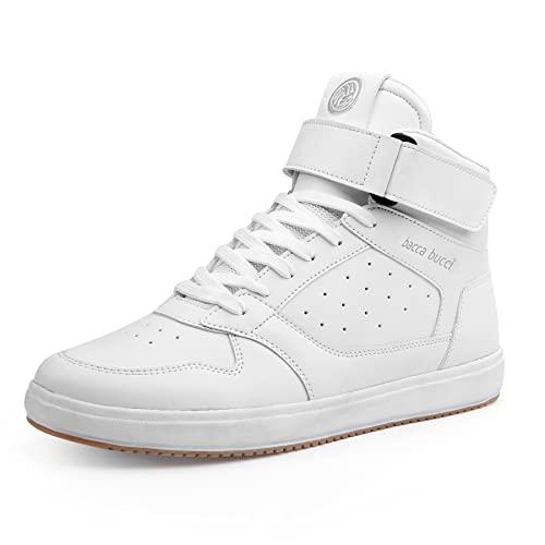 bacca bucci mens tiger white sneaker - 9 uk (bbmh9040)