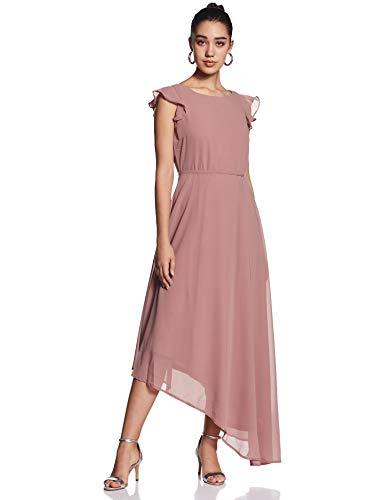 harpa women's synthetic a-line maxi dress (gr5888_pink_s)