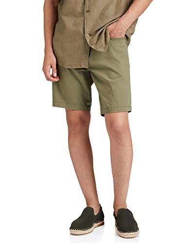 amazon brand - symbol men's chino shorts (aw19-shr-ess-04_light olive_28)