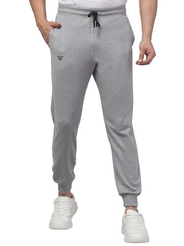 fflirtygo men's slim fit track pants | joggers for men | 2 pockets | joggers for men | mens casual joggers for men grey