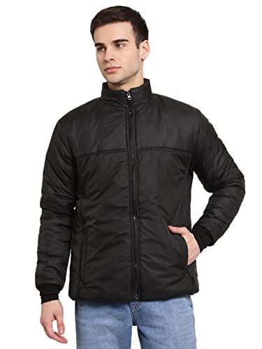 style quotient men black lightweight padded jacket(aw21sqjett_blk-m)