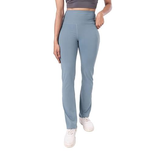 blissclub women the ultimate flare pants with 4 pockets - tall | above 5.5" | high waisted flared pants | polyester