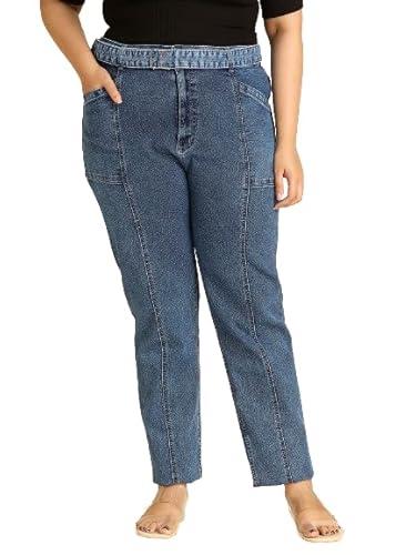 high star women's straight fit plus jeans (hswjnsxl1799_d_blue_42)