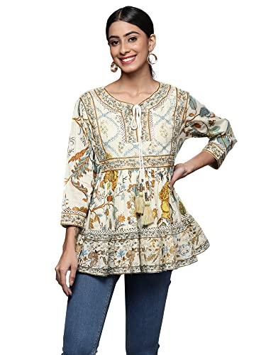 indo era multi embroidered a-line ethnic tops (tp0ml8865_xl)