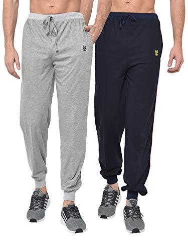 vimal jonney men's cotton trackpants (pack of 2)-d8nd8m-xxl multicolour