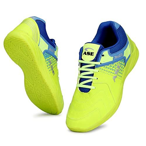 ase men's 2.0 badminton badminton, table tennis, volleyball shoes (multicolor, 8 uk/ind)