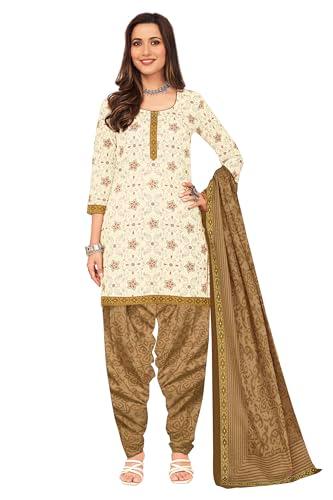 miraan unstitched printed cotton salwar suit material for women (san2221, off-white, free size)