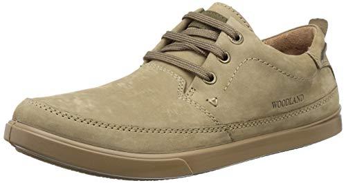 woodland men's khaki leather casual shoes - 10 uk/india (44 eu)