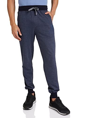 amazon brand - symbol men's lounge bottom (trk17-01_blue melange_x-large)