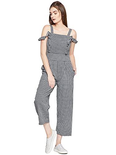 rare women's synthetic jumpsuit (ep31090-m_black_m)