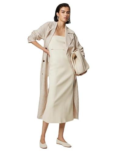 marks & spencer women's trench coat (60647502005_oatmeal