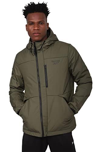 reebok men's duster coat (bg278_armygr_xl)