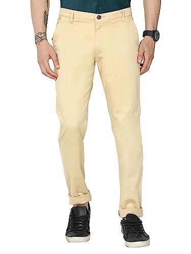 miraan men's soft cotton regular-fit mid-rise casual pants (sigpantkhakhi32_khakhi_32)