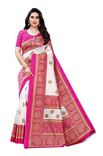 florence women's art silk saree, blouse (fl-ssc-aamrapali pink