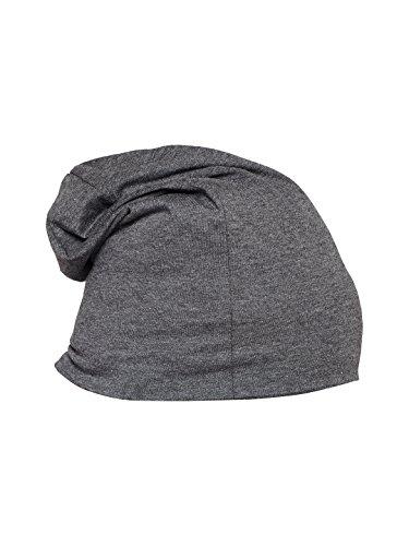 vimal jonney dark grey cotton blended free size beanie cap for men-cap_anthra_01