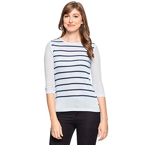 pepe jeans women's synthetic casual pullover (pl701509_sky_s)