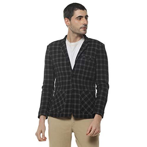 campus sutra men checks stylish full sleeve casual blazer's