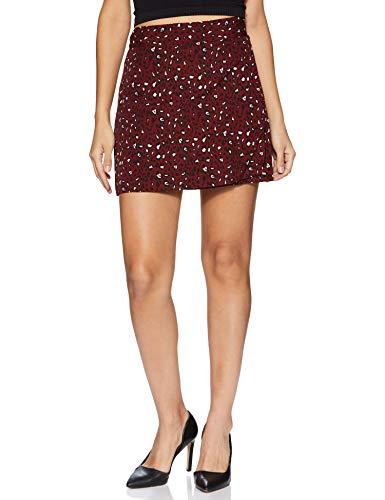 sera crepe wrap skirt burgundy