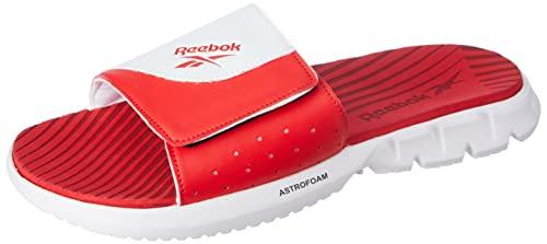 reebok men'sslide sandal, vector red/white, 11 uk (12 us)