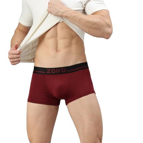 zoiro men's modal soft solid mini trunk