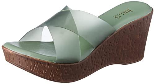 inc.5 wedges fashion sandal for women_990092_green_4_uk