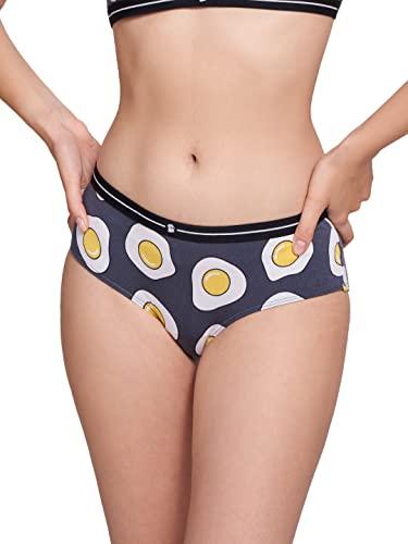 the souled store women egg-cited grey printed hipster underwear women hipster underwear fashionable trendy graphic prints pop culture merchandise