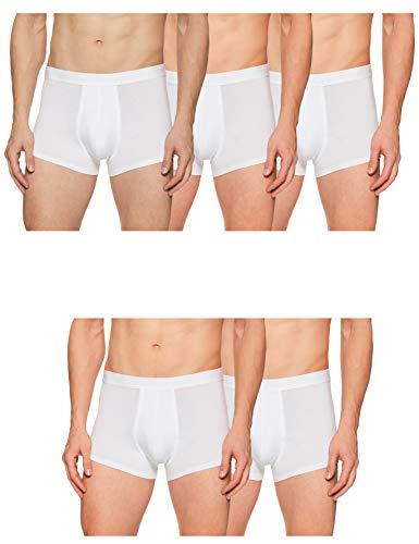 marks & spencer men's cotton modern solid brief (pack of 5) (t14/4156s_white_l)