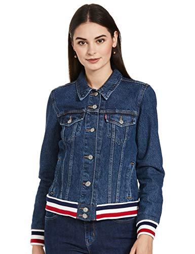 levi's women's blouson jacket (a0071-0000_blue_x-small)