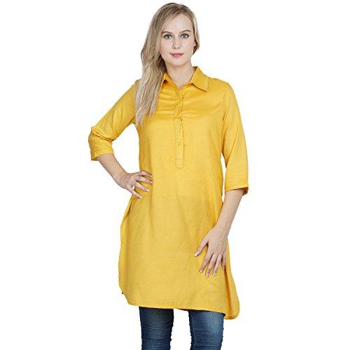 patrorna womens pathani style tunic top (pt6a034_mustard_3xl)