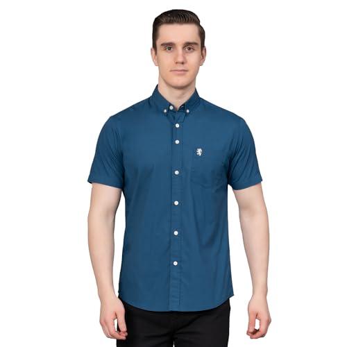 red tape casual solid shirt for men | comfortable & breathable | durable & stylish_rhs0844-m airforce blue