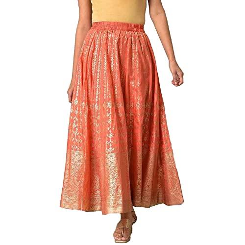 aurelia printed strechable skirt for women | ankle length skirt for women