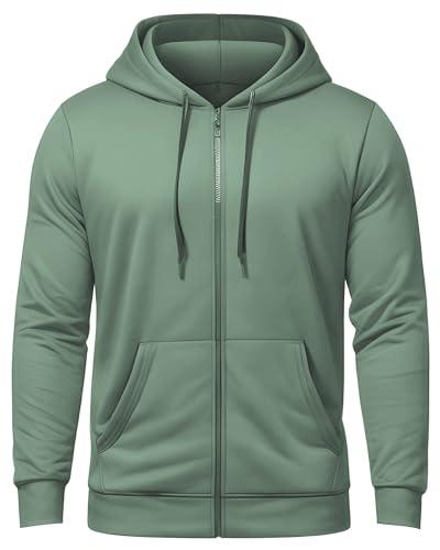 adro men's solid cotton zipper hoodies (zh22-m-pln-pt_green_m)