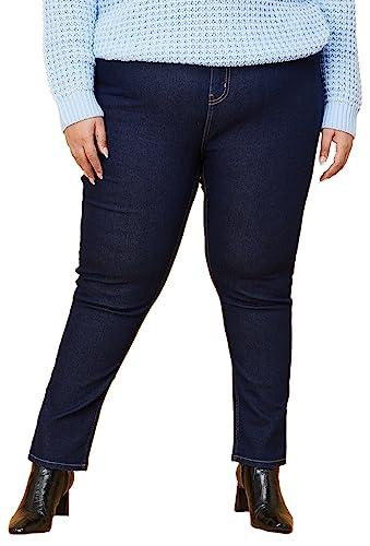 max women plus size solid pencil fit jeans (noosn1pf1eppp_dark blue)