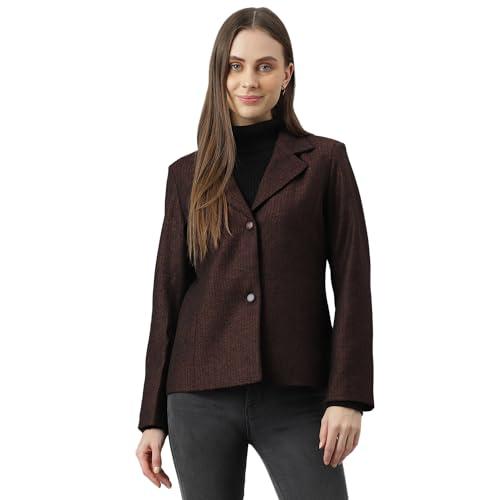 latin quarters women's rust solid over coat | winter wear coat for girls_l