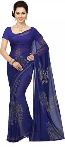 yashika women's jacquard georgette standard length saree (fliyng navy_03