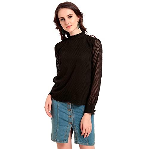 rare women's regular fit shirt (ep31210a-m_black m)