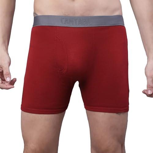 cantabil men solid cotton elastane stretch ultrasoft fabric solid pack of 3 brief (mbrf00024_maroon_l_p3)