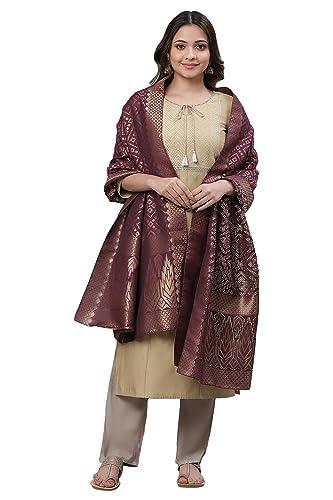 aurelia women dupatta 23aua80067-704237-purple-fs