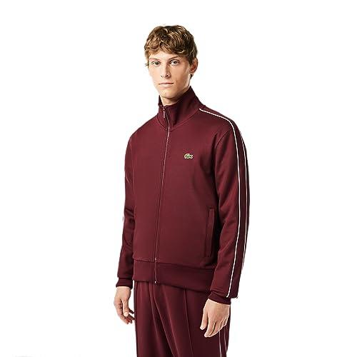 lacoste men's polyester blend high neck sweatshirts (sh1457yup_red_06)