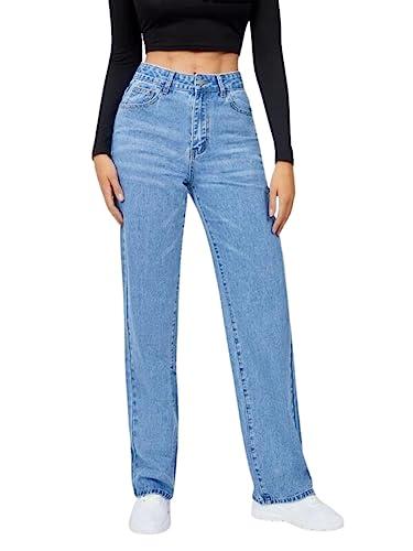 greciilooks women denim modern regular fit jeans (sky, 32)