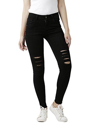 miss chase women's slim fit black ripped denim jeans(mcss18den02-14-62-30,black,30)