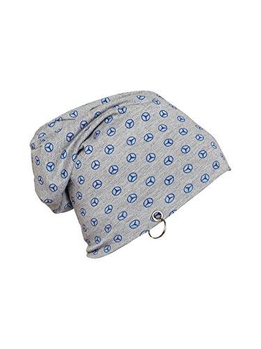 vimal jonney grey printed cotton blended free size beanie cap for men-ring_cap_prt-no.4-mlg_01